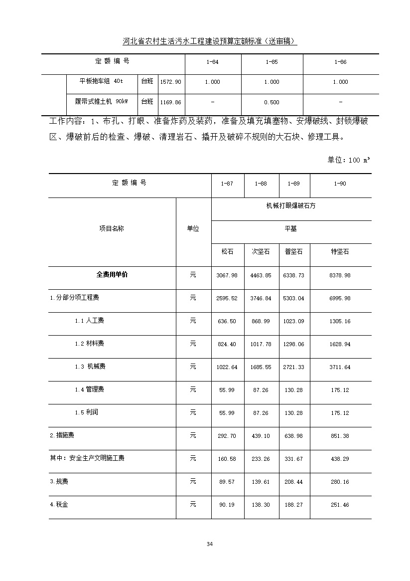 《河北省农村生活污水工程建设预算定额标准》征求意见