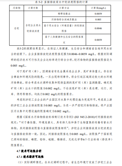 湖南省《工业废水铊污染物排放标准》再次征求意见