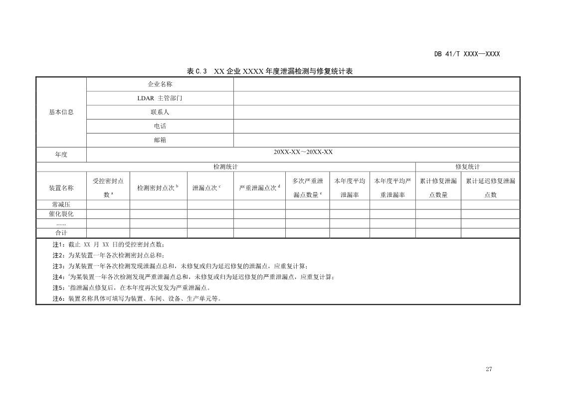 河南省《工业企业挥发性有机物泄漏检测与修复技术规范》公开征求意见