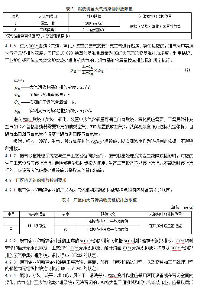 江苏公布地标《表面涂装（工程机械和钢结构行业）大气污染物排放标准》