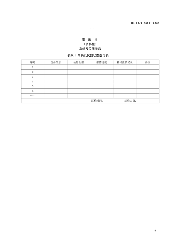 河南省地标《大气VOCs走航自动监测技术规范》公开征求意见