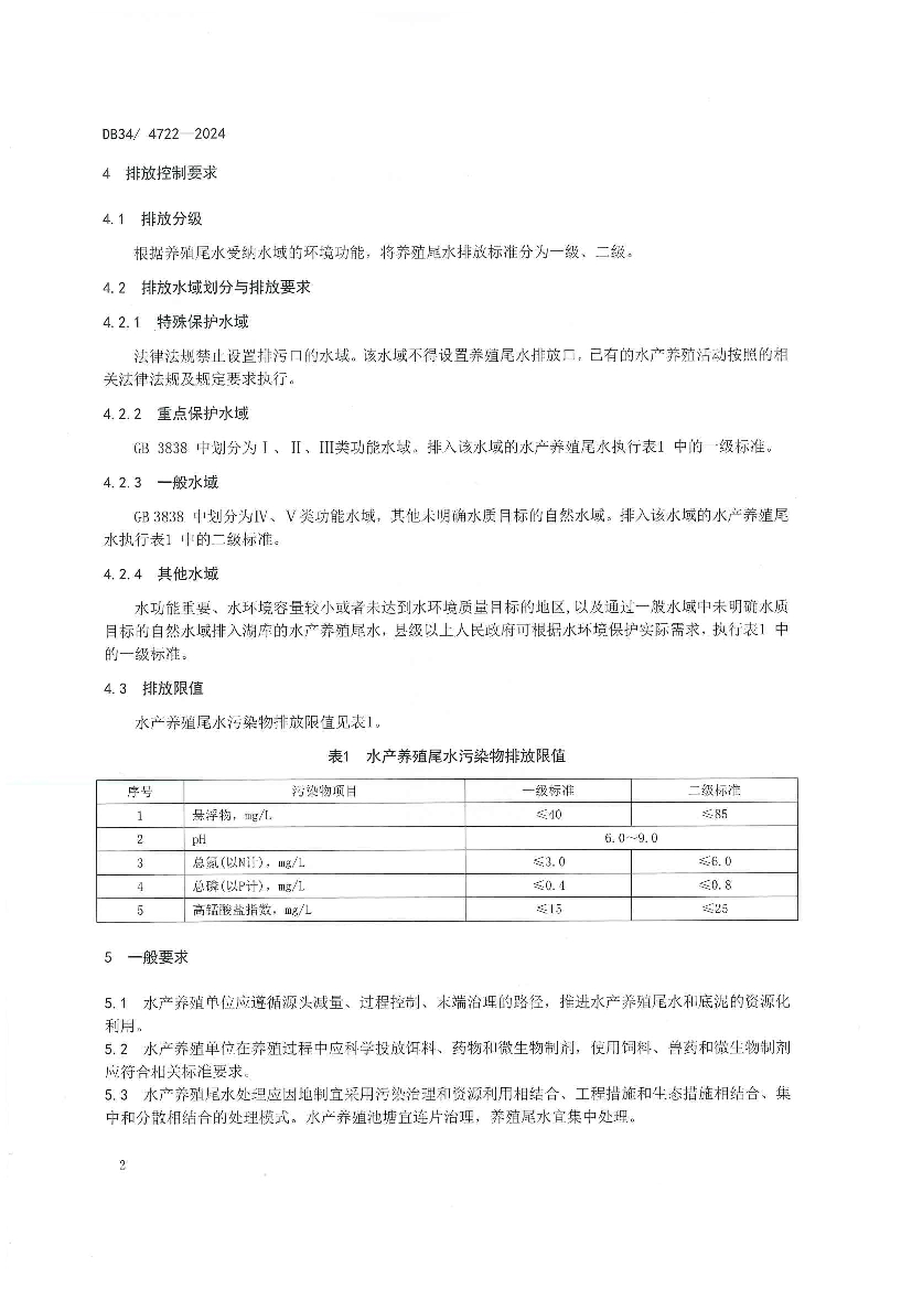 安徽省《水产养殖业水污染物排放标准》发布！2024年1月31日起实施