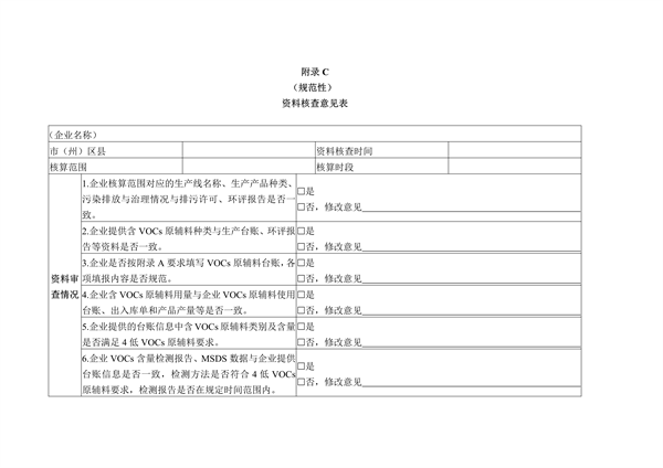 四川省重点行业低挥发性有机物原辅料核算核查指南（试行）