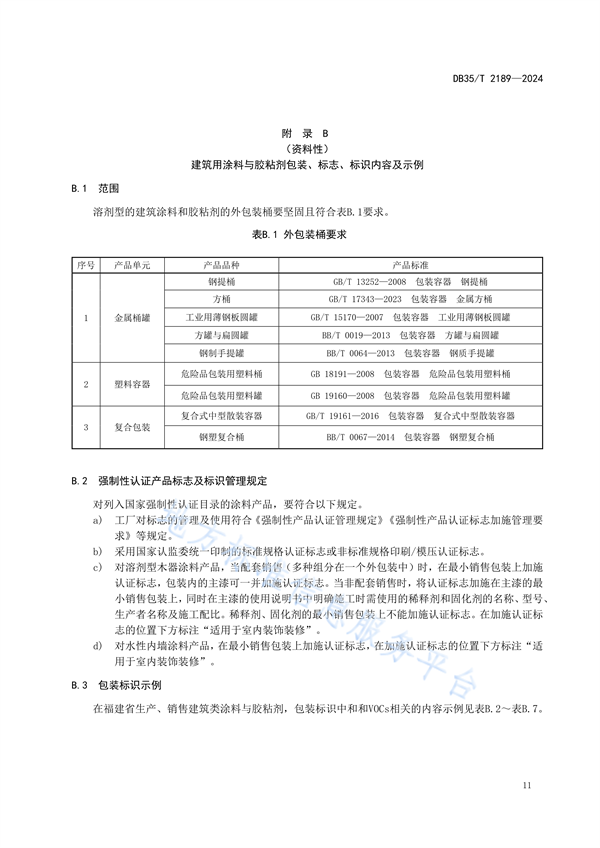 福建省发布地方标准《建筑用涂料与胶粘剂挥发性有机化合物控制指南》