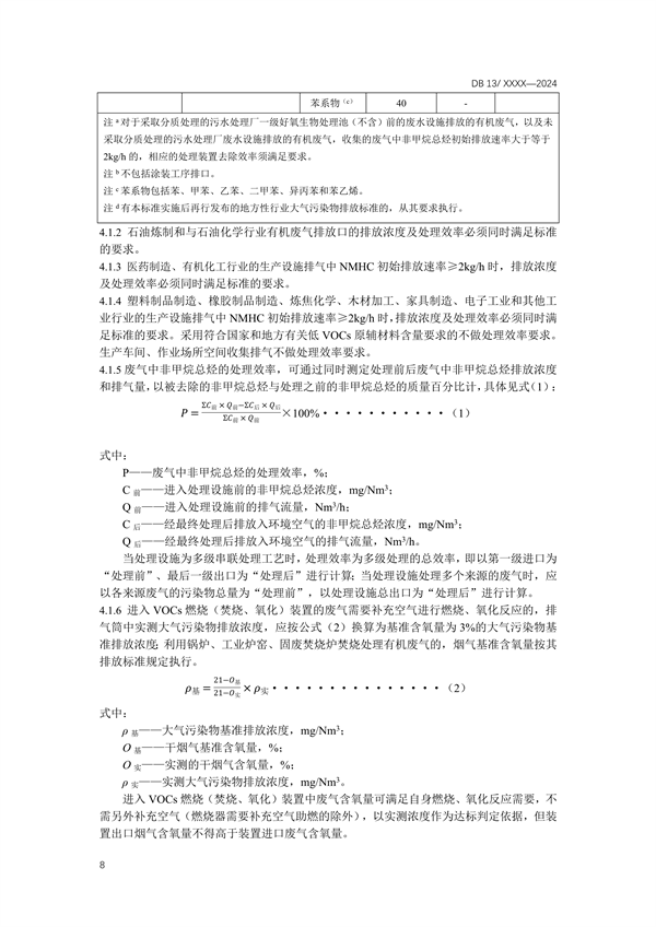 《工业企业挥发性有机物排放控制标准》河北省地方标准公开征求意见