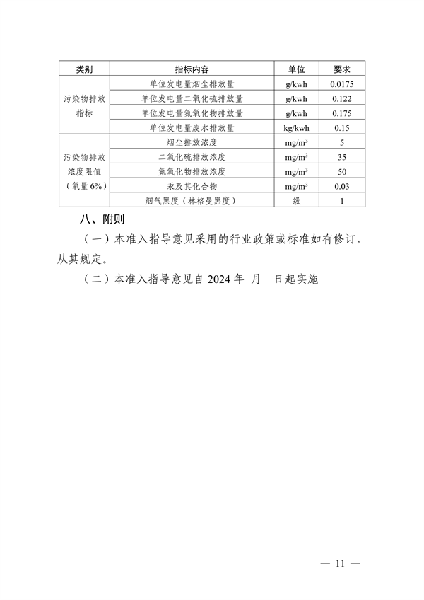 浙江省燃煤发电产业环境准入指导意见（征求意见稿）发布